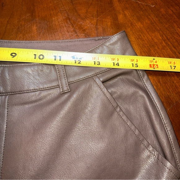 Splendid Collection Women’s Faux Leather Pants‎ Size 12 Color Brown - Picture 11 of 14